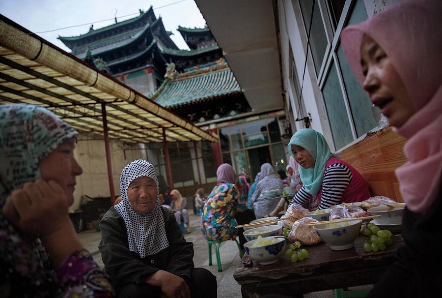 Chinese Female Muslim Imam Leads Women Photograph by Kevin Frayer