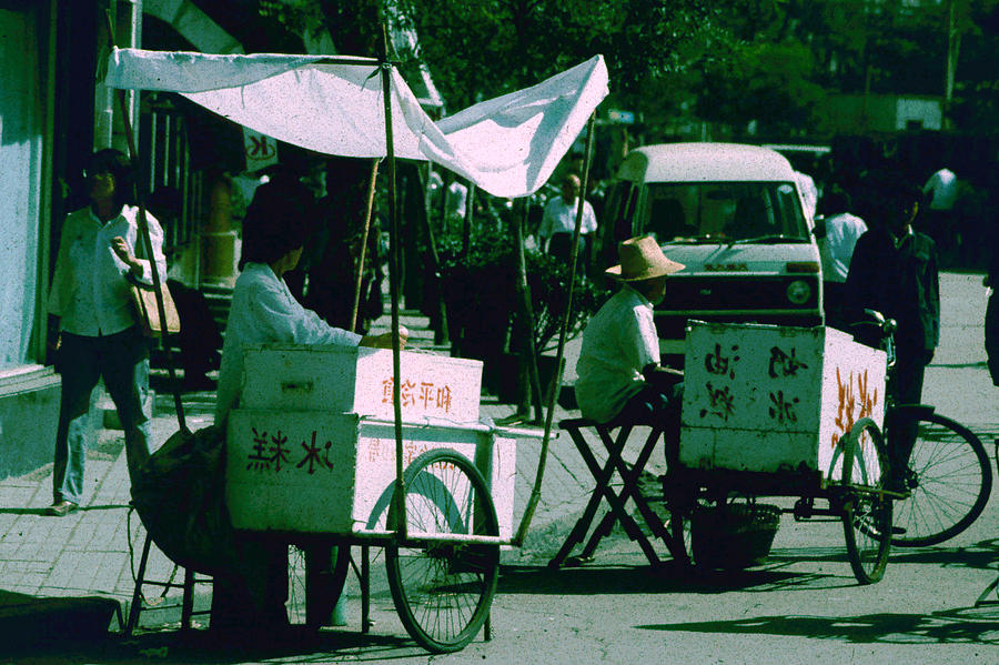 Chinese Food Carts Photograph by John Warren