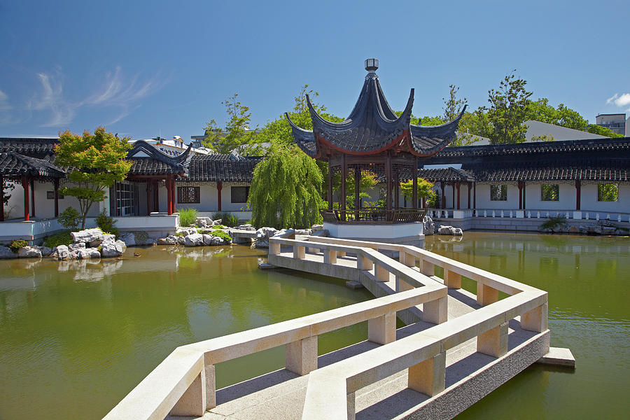 Architecture Photograph - Chinese Gardens, Dunedin, Otago, South by David Wall