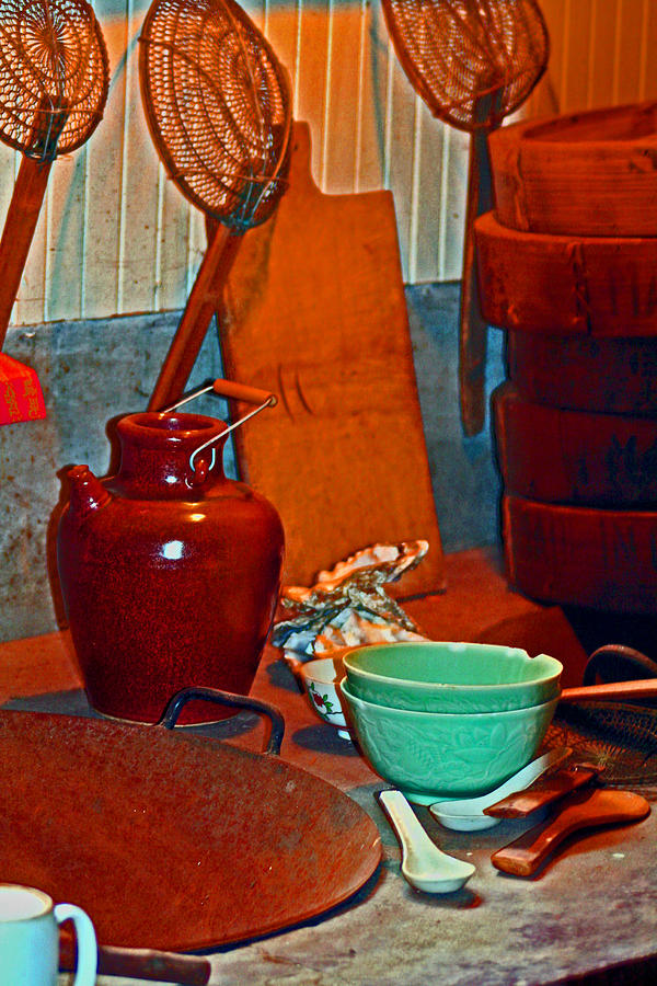Chinese Kitchen Cookware Digital Art by Joseph Coulombe