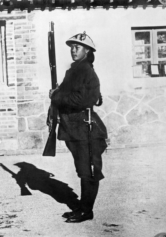 Chinese 'Lady Recruit' Photograph by Underwood Archives | Fine Art America