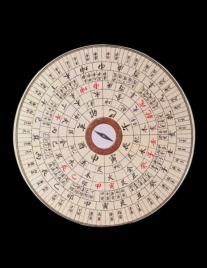 Chinese Magnetic Compass From About 1900 Photograph by Jean-loup Charmet/science Photo Library
