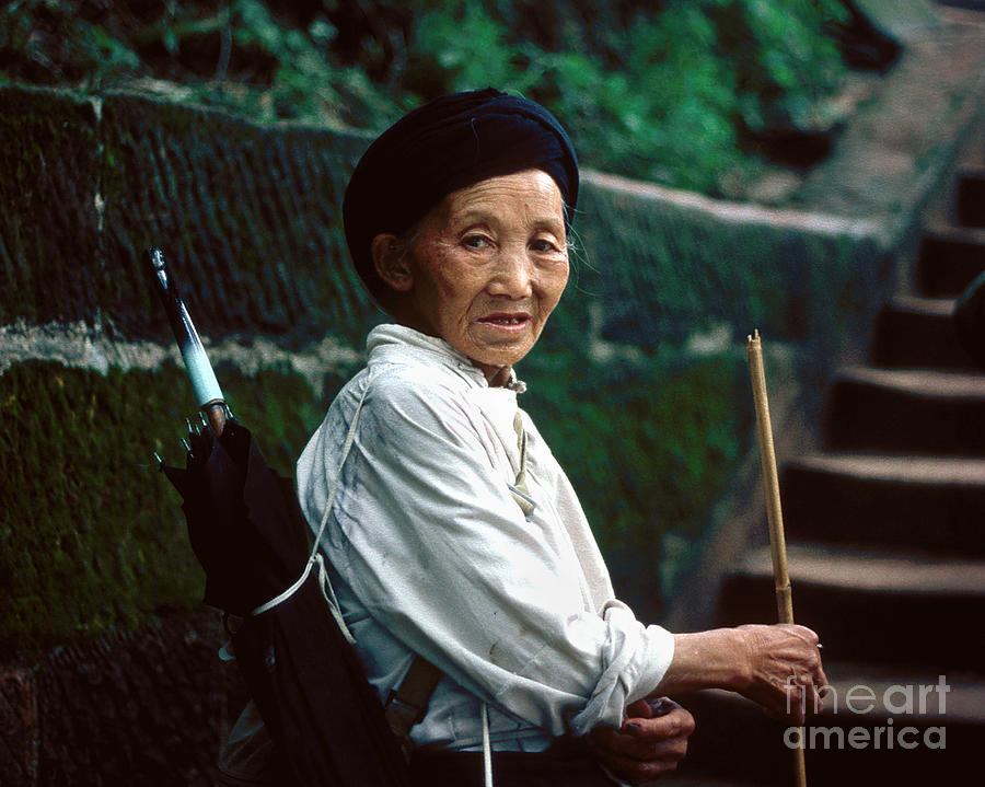 Portrait Photograph - Chinese Minority Woman by Eva Kato