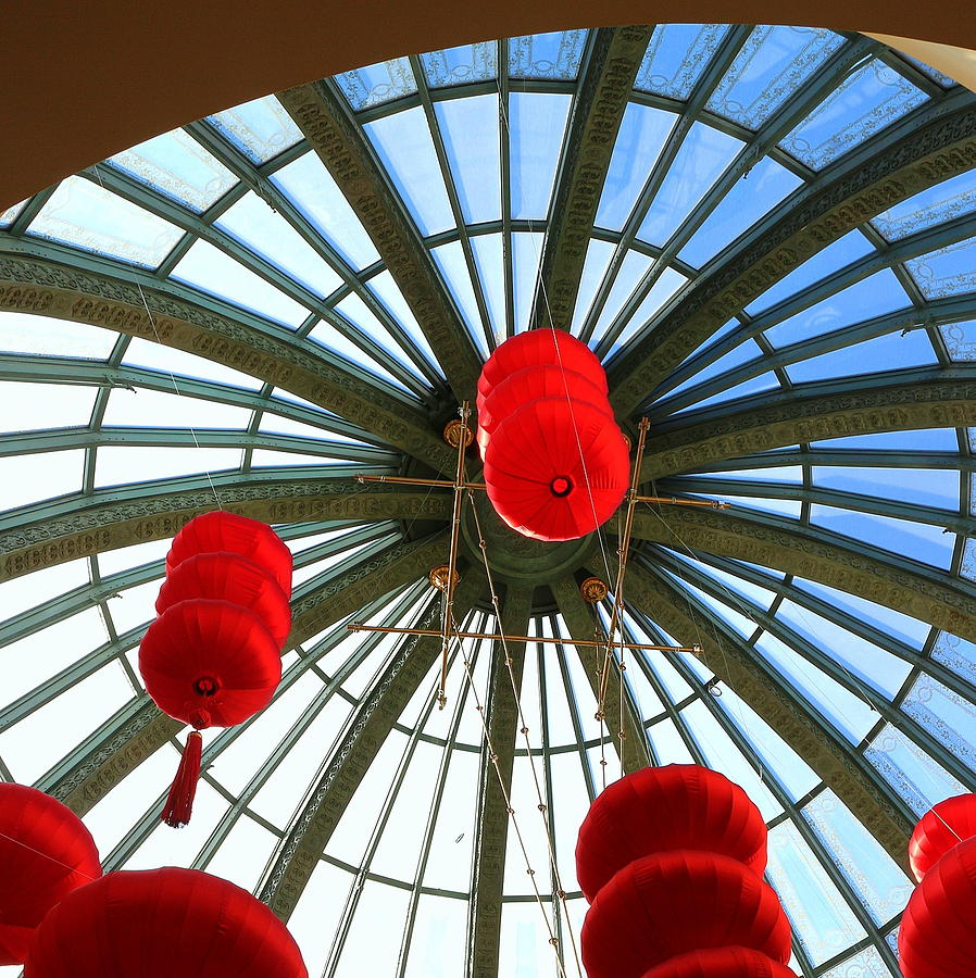Chinese New Year Bellagio Dome Photograph by Michael Hope
