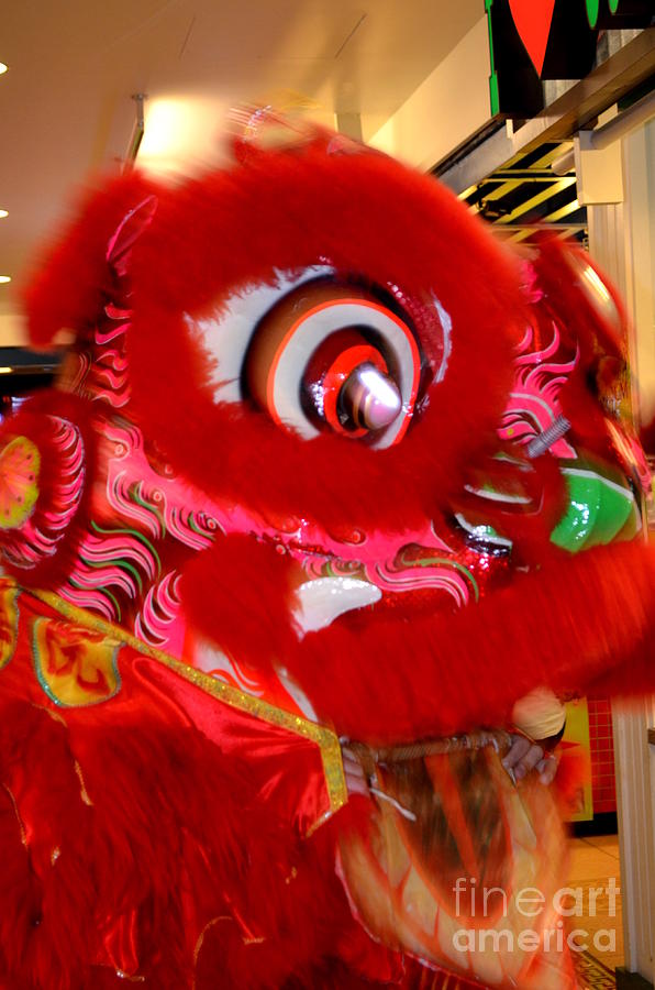 Dragon Photograph - Chinese New Year Series 2015 - The red Dragon Head by Mary Deal