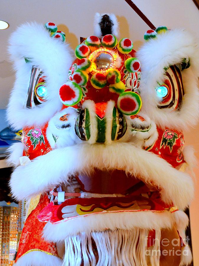 Dragon Photograph - Chinese New Year Series 2015 - White and Red Dragon by Mary Deal