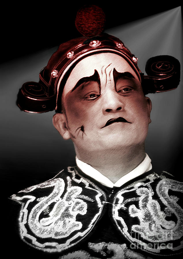 Actor Digital Art - Chinese Opera   Actor by Ian Gledhill