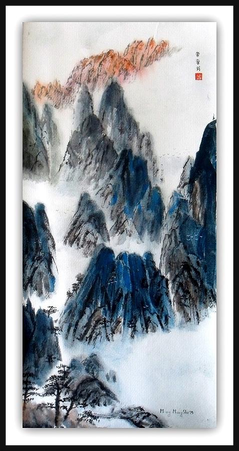 Watercolor Painting - Chinese Painting  by Mong Sho