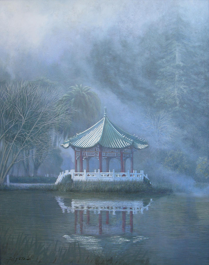 Chinese Pavilion Painting
