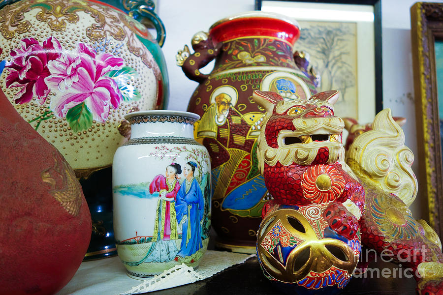 Dragon Photograph - Chinese pottery and vases by Amy Cicconi