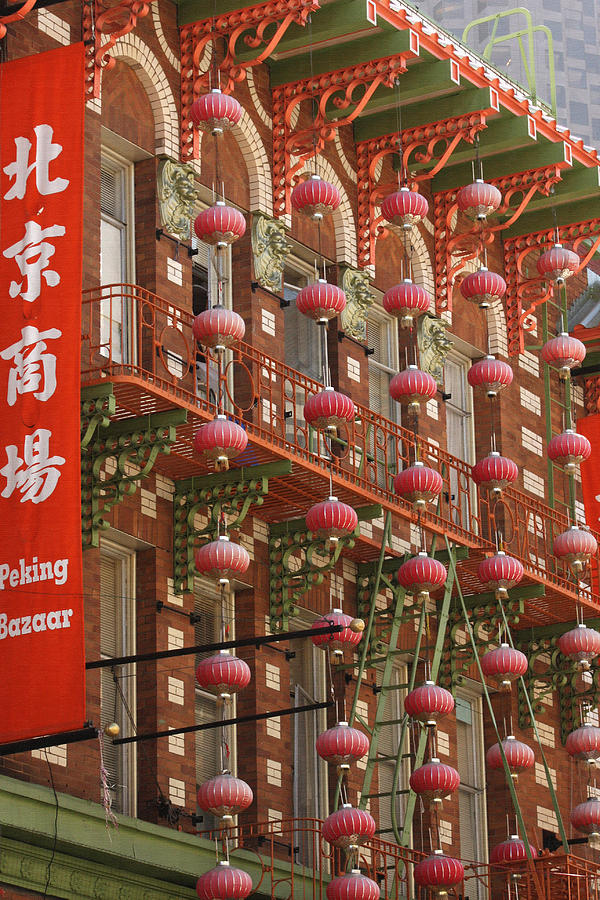 Chinese Red Lanterns Photograph by Art Block Collections