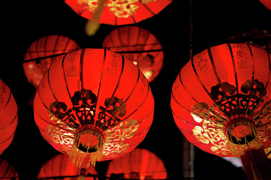 Chinese Red Lanterns Photograph by Cheryl Chan