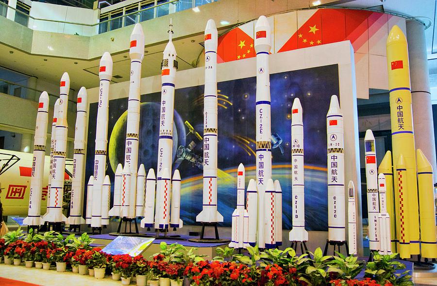 Chinese Rocket Display. Photograph by Mark Williamson/science Photo Library