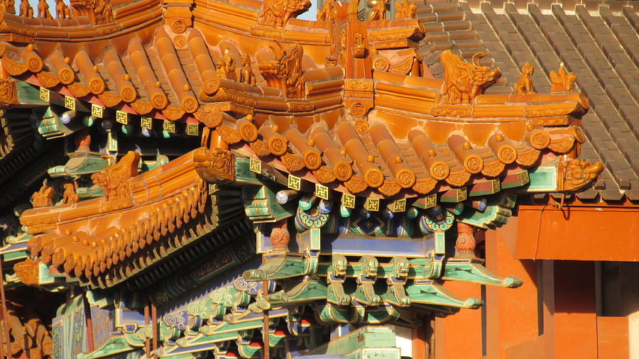 Chinese roof Photograph by Alfred Ng