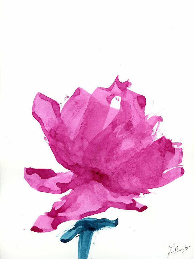 Flower Painting - Chinese Rose Hibiscus by Frank Bright