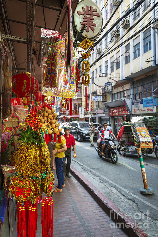 City Photograph - Chinese Shop In Chinatown Manila Philippines by JM Travel Photography