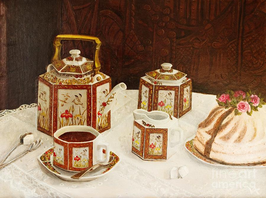 Chinese Tea Set Painting