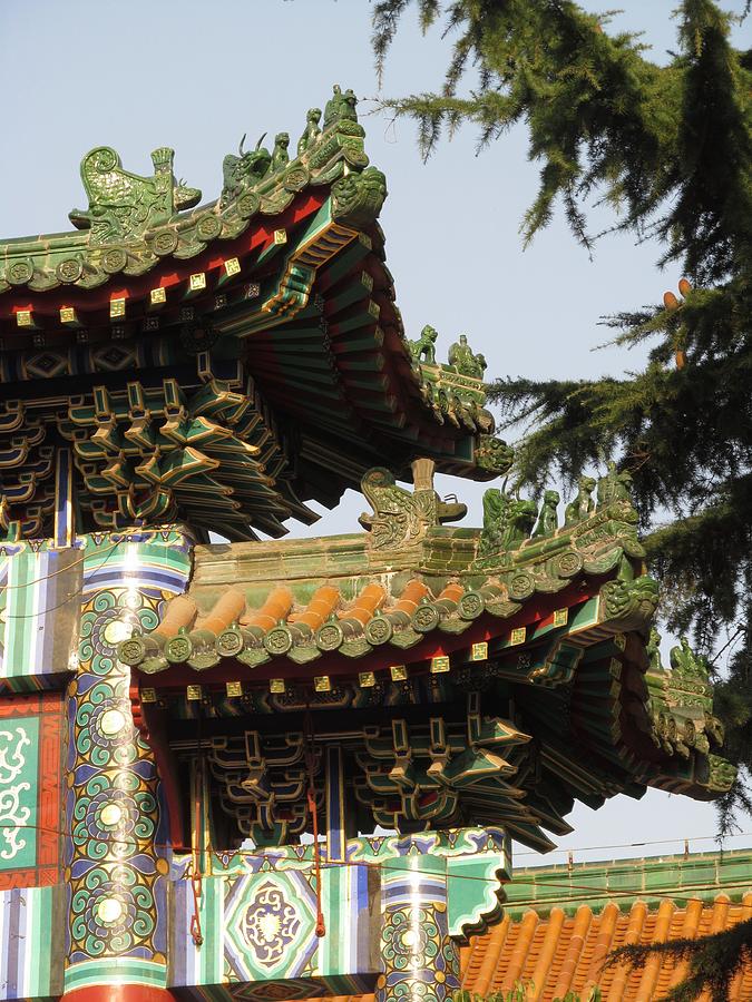 Chinese temple roofs Photograph by Alfred Ng