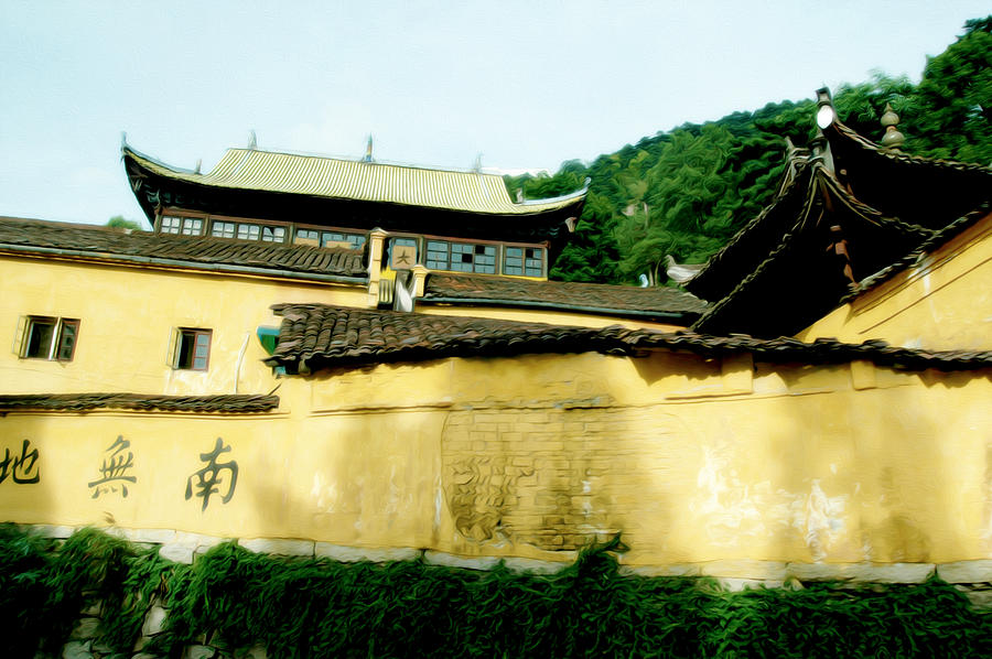 Mountain Photograph - Chinese Temple by Tracy Winter