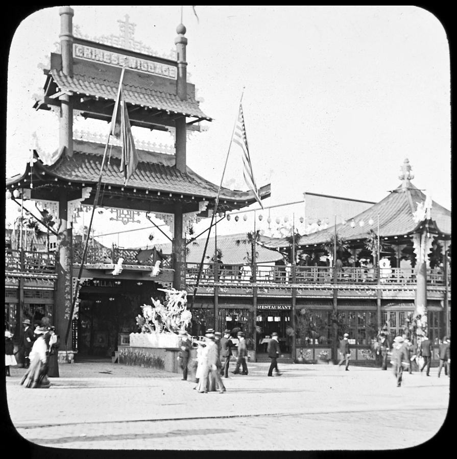 Chinese Village 1904 Worlds Fair Vintage Photograph Photograph by A Macarthur Gurmankin
