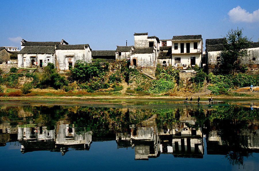Chinese village reflections Photograph by Dennis Cox