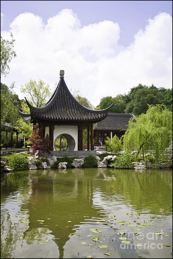 Chinese Water Garden Photograph by Richard J Thompson 