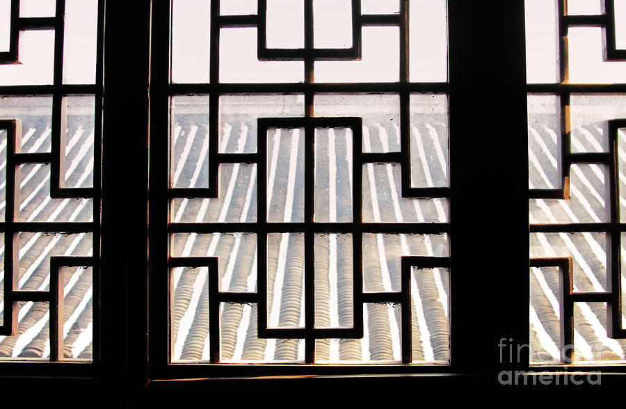 Chinese Window Abstract Photograph by Charline Xia