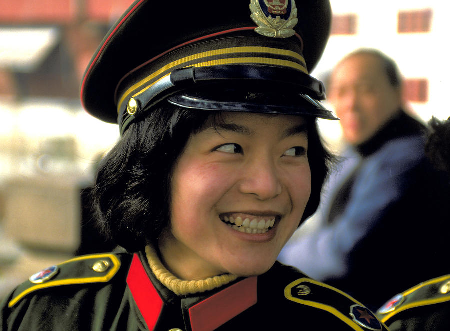 Chinese Woman Soldier Photograph By Carl Purcell