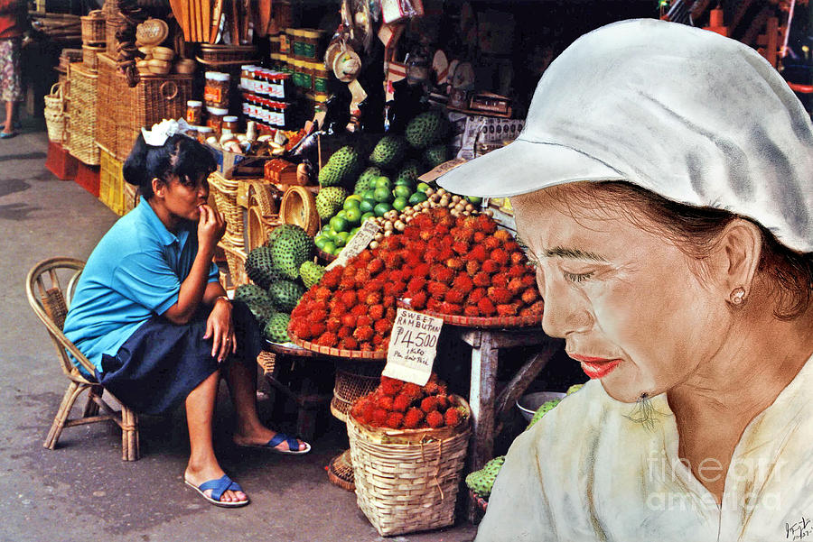 Chinese Woman with a Facial Mole III Photograph by Jim Fitzpatrick