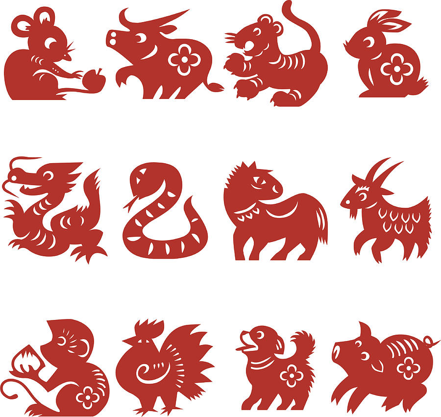 Chinese Zodiac Drawing by Kimberrywood