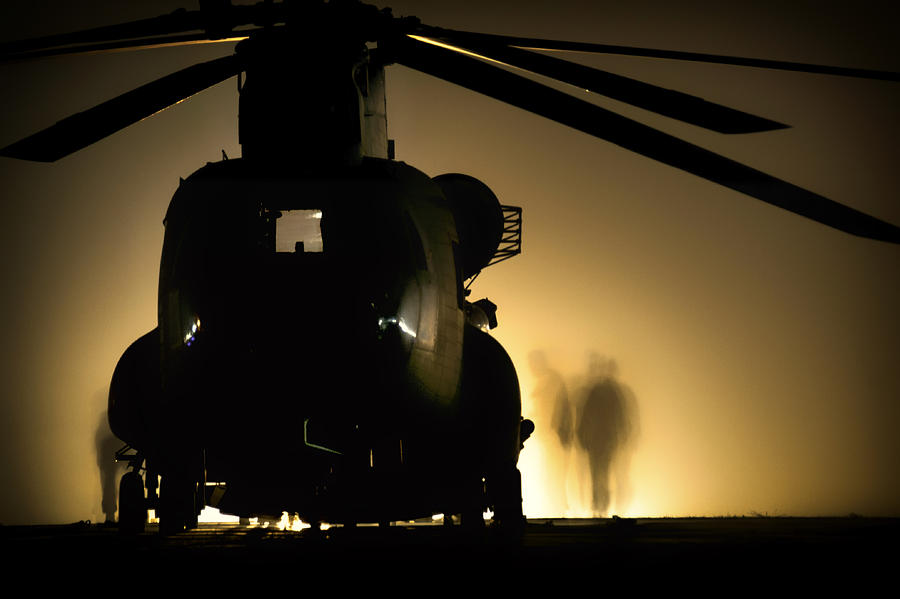 Chinook Silhouette Photograph by Mountain Dreams