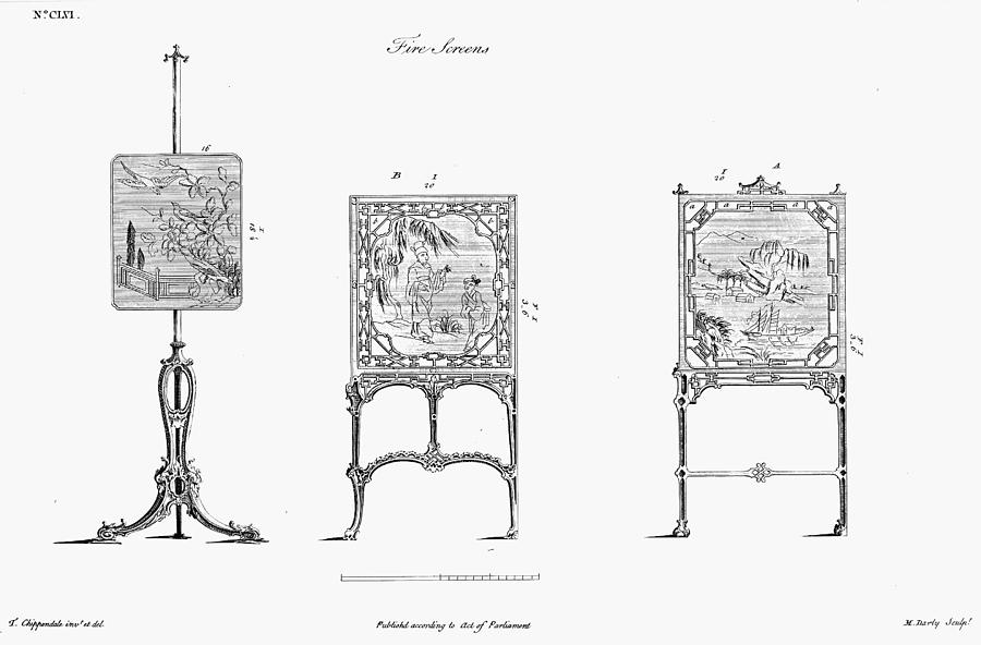 Chippendale Screens, 1753 Photograph by Granger