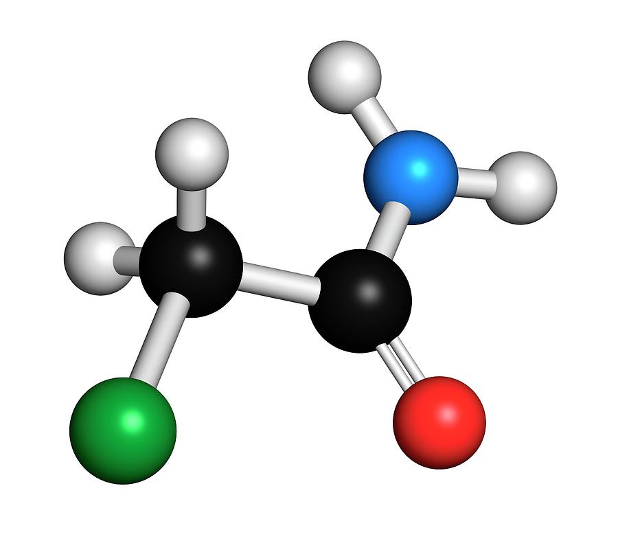 Chloroacetamide Preservative Molecule Photograph by Molekuul/science ...