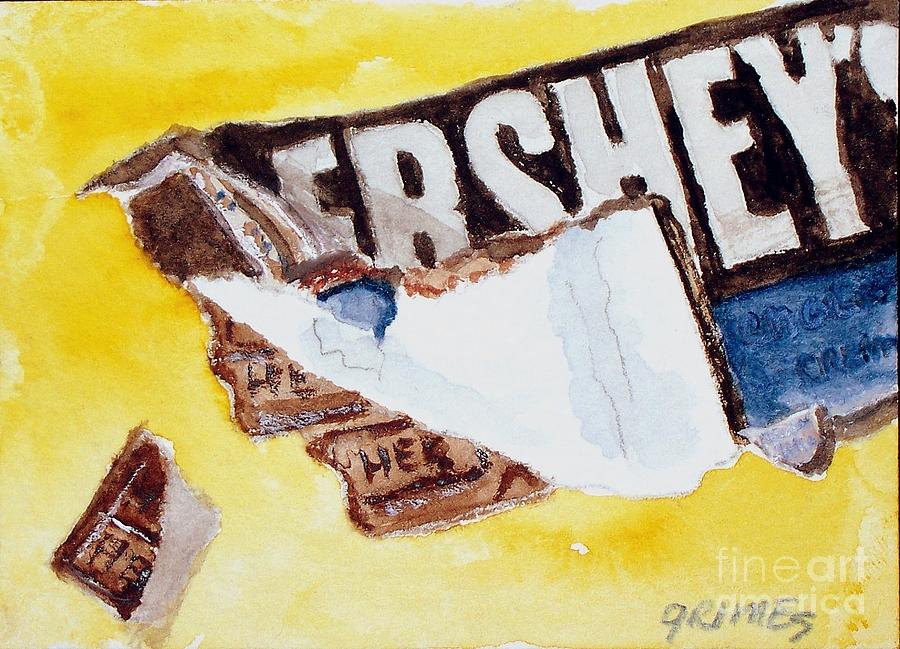 Chocolate Bar  Painting by Carol Grimes