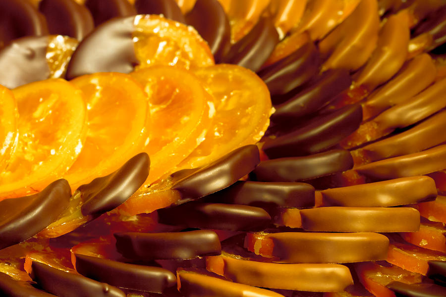 Chocolate covered orange slices Photograph by Charles Lupica