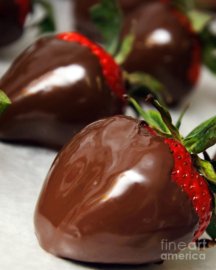 Chocolate Covered Strawberries Photograph by Andee Design