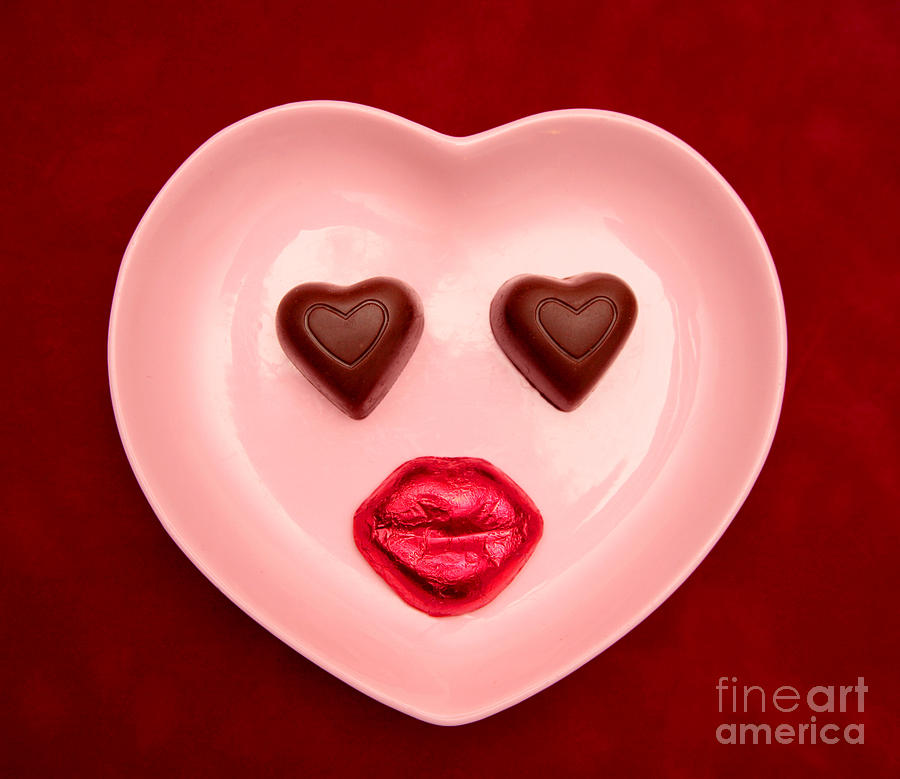 Chocolate Heart Face Photograph by Pattie Calfy