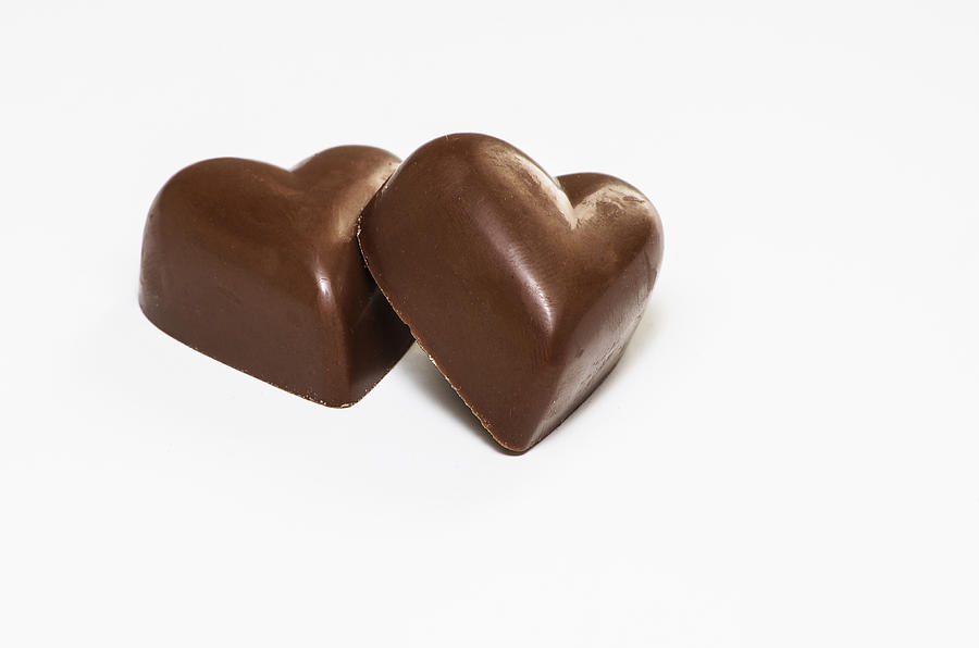 Chocolate hearts Photograph by Paulo Goncalves