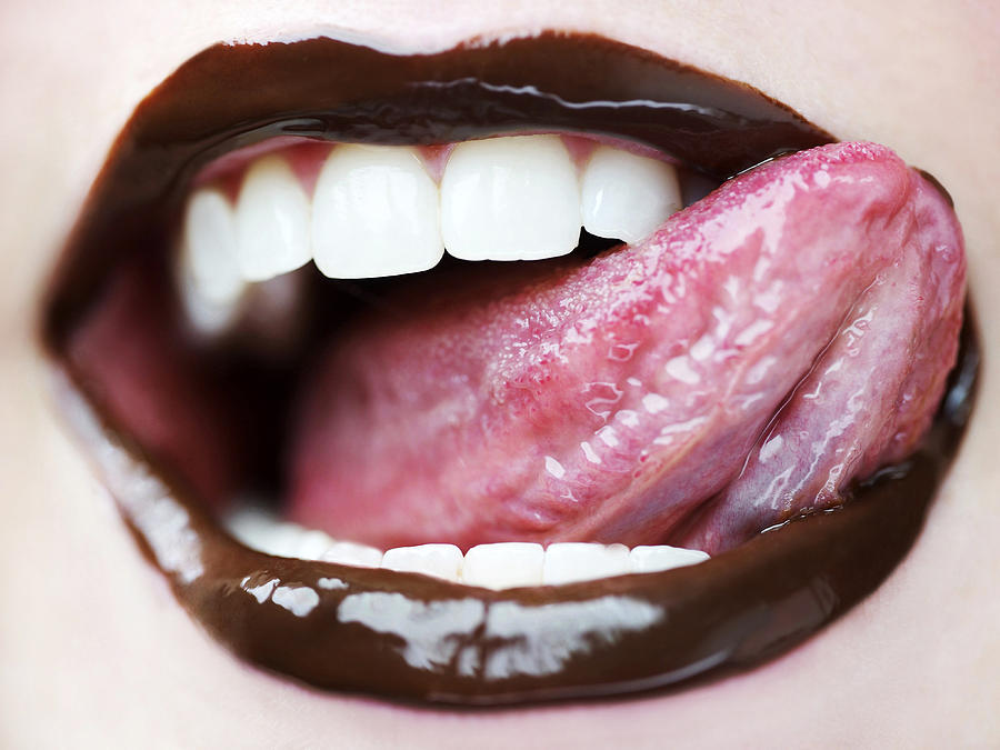 Chocolate mouth Photograph by Veronique Beranger