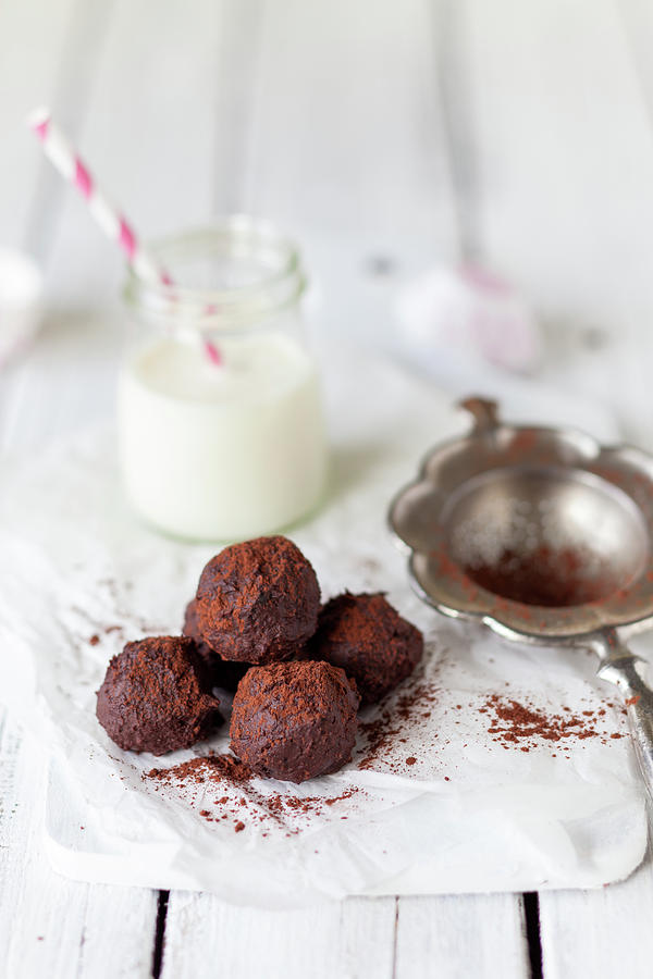 Chocolate Truffles Photograph by Ingwervanille
