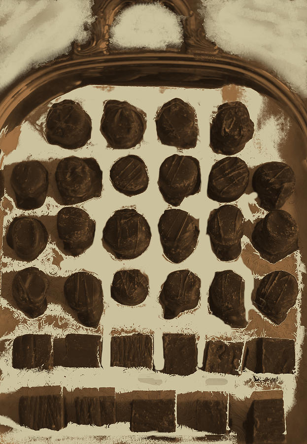 Chocolates On A Silver Tray Photograph by Suzanne Powers