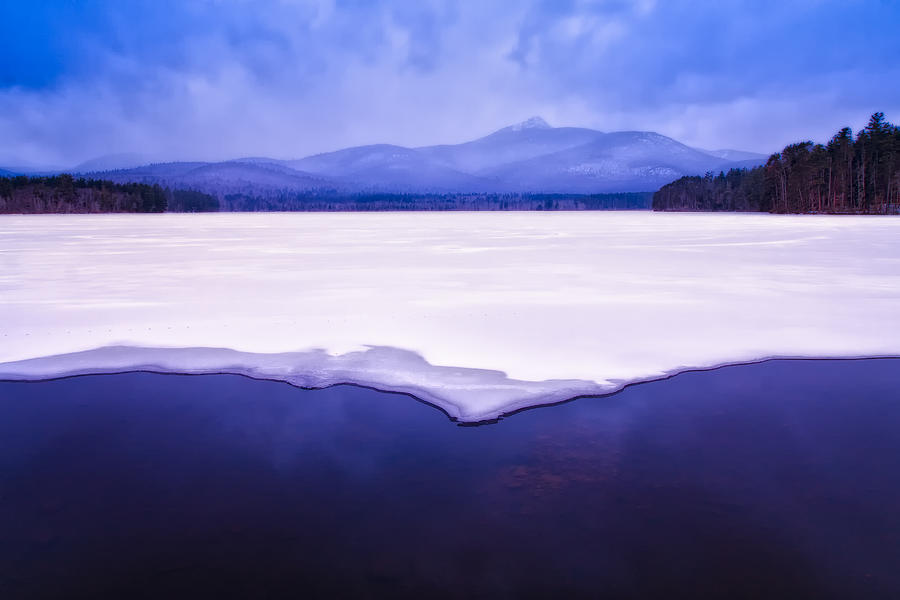 Chocorua Reflected In Ice And Snow Photograph by Jeff Sinon