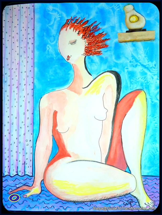 Women Painting - CHOICE - Its My Body by Satya Winkelman Women Painting - CHOICE - Its My Body by Satya Winkelman