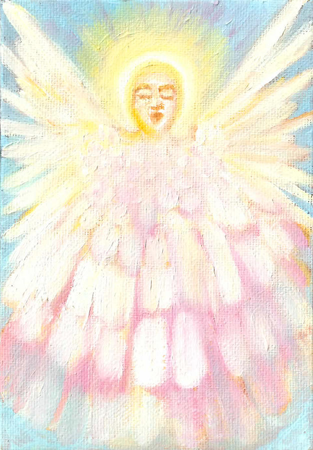 Choiring Angel Painting by Anne Cameron Cutri