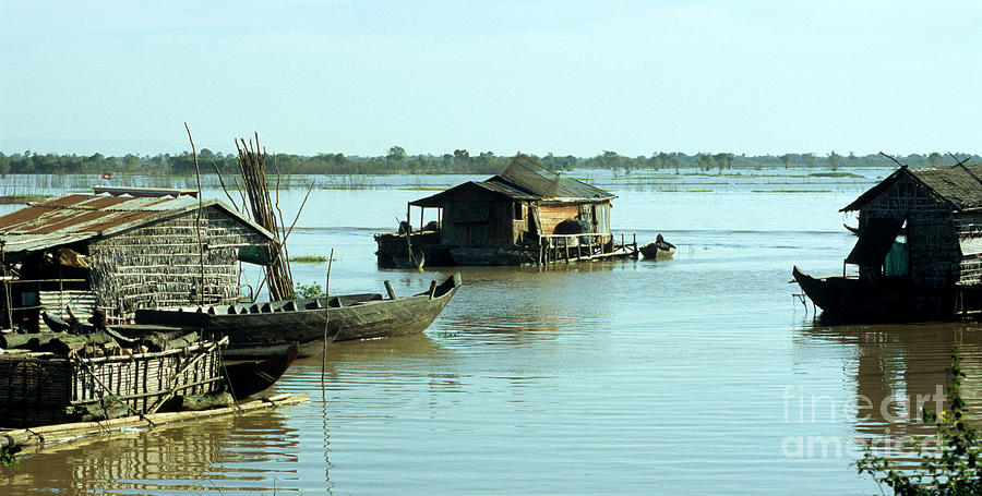 Chong Kneas Floating Village Photograph by Rick Piper Photography