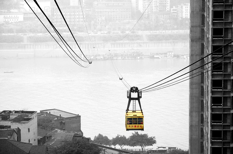 Chongqing Cable Car Photograph by Valentino Visentini
