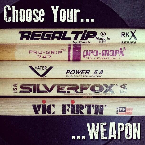 Vater Photograph - Choose Your Weapon by The Drum Shop