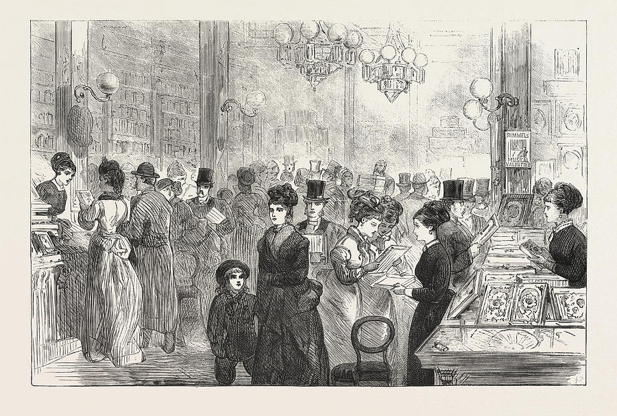 Valentines Day Drawing - Choosing Valentines In The Nineteenth Century by English School