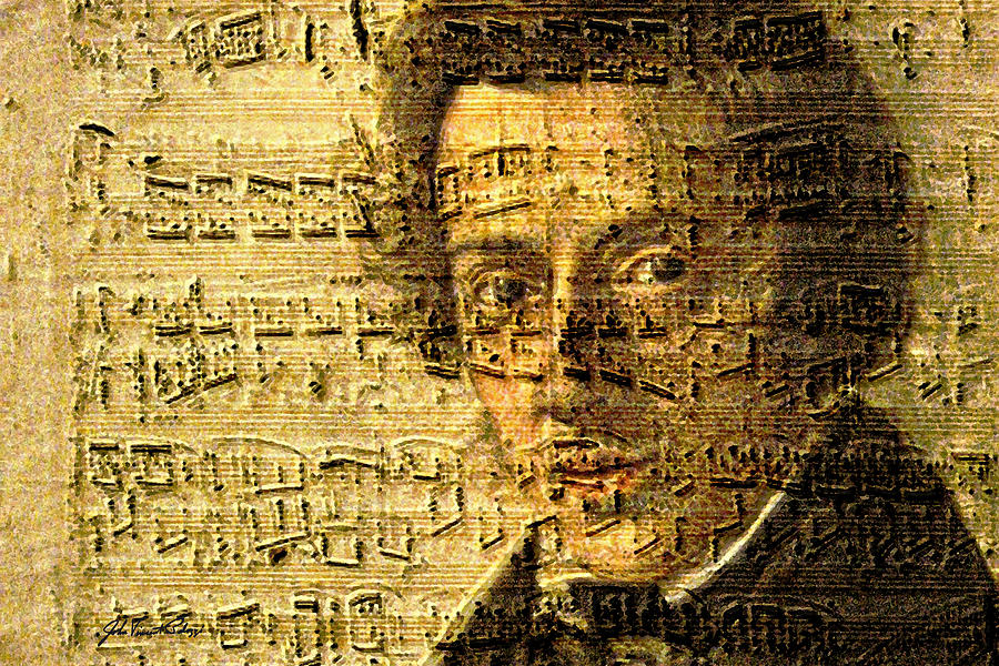 Frederic Chopin Digital Art by John Vincent Palozzi