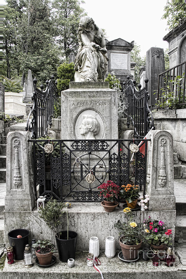 Paris Photograph - Chopins Grave by Crystal Nederman